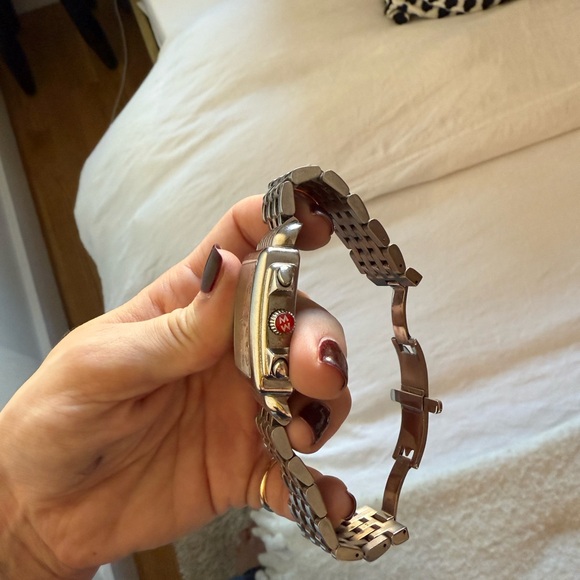 Michele Silver Deco Diamond watch - Picture 4 of 10